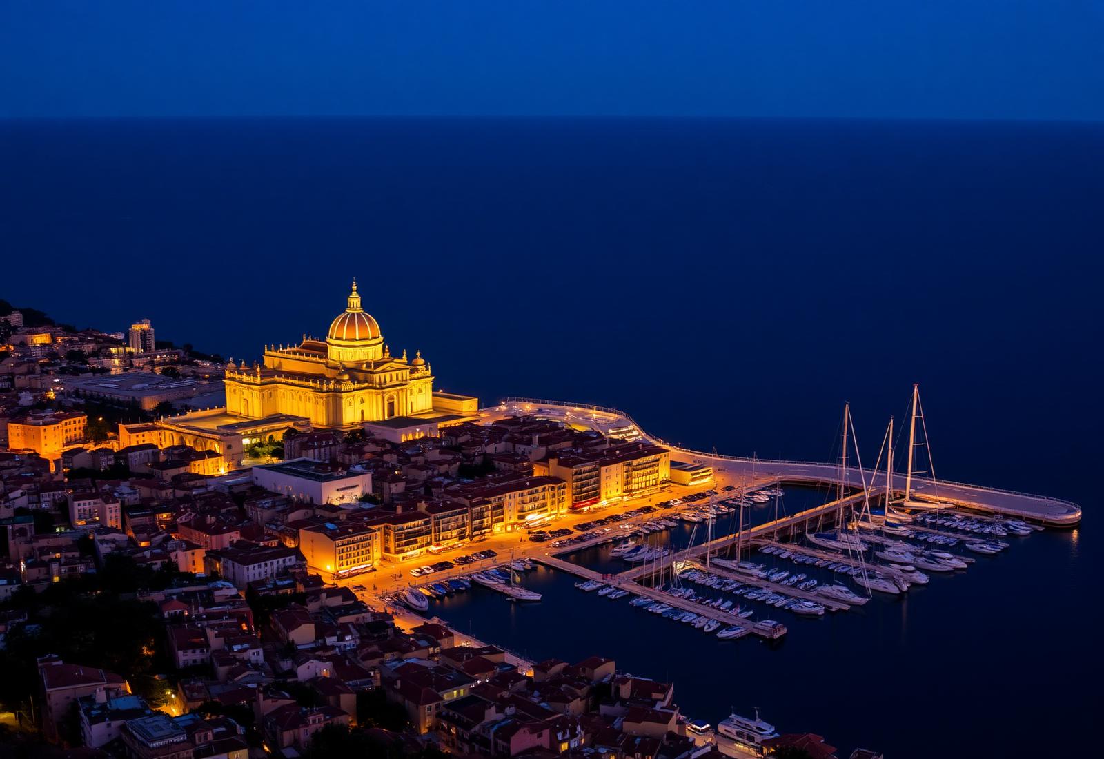 Palma de Mallorca at dusk